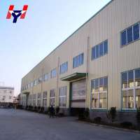 Large span prefabricated structural steel warehouse for sale