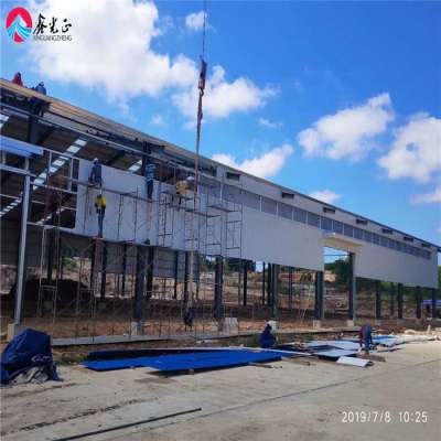 prefabricated steel structure hall column roof construction building